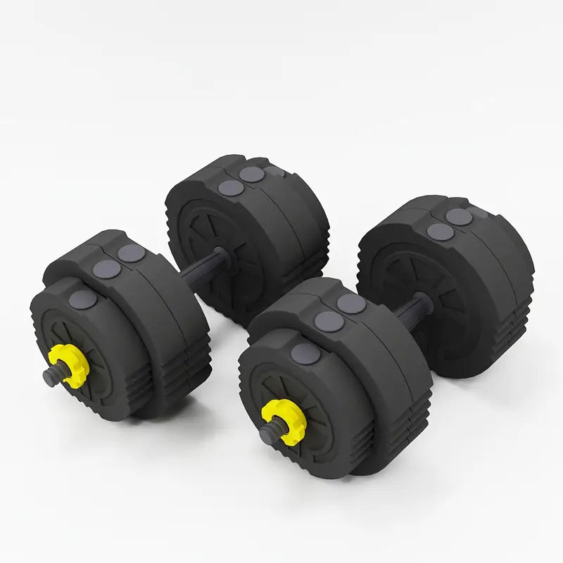 Adjustable 55LB Dumbbell & Barbell Set