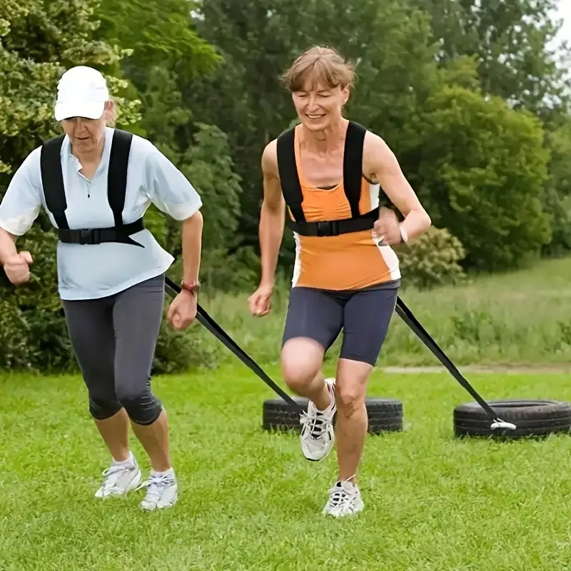 Adjustable Resistance Training Belt with Carabiner