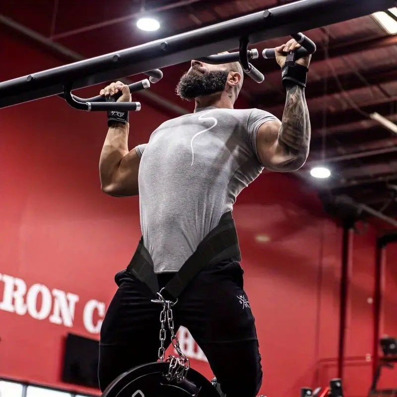 Weightlifting Dip Belt with 28.3" Steel Chain