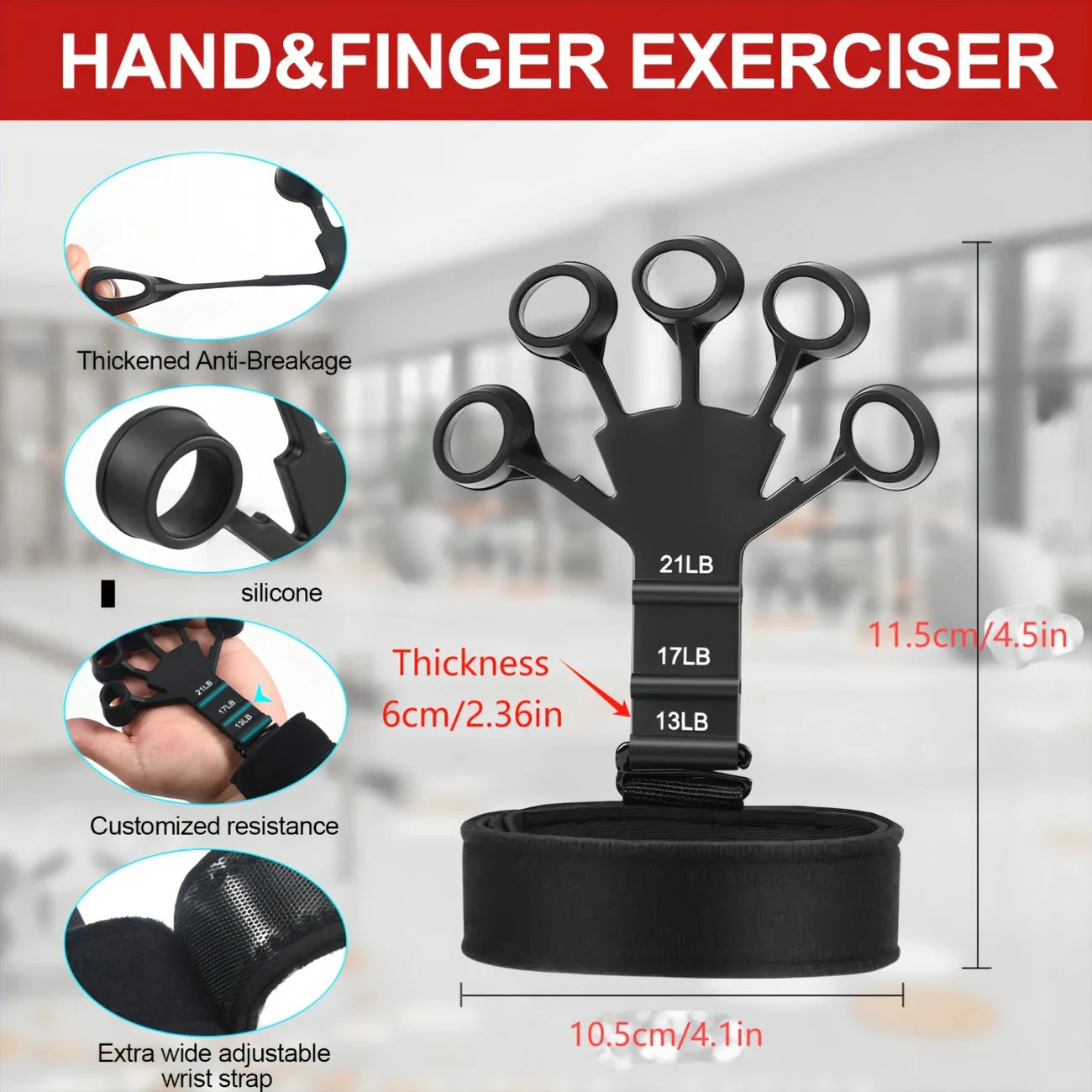5-in-1 Hand Grip Strength Trainer Ki