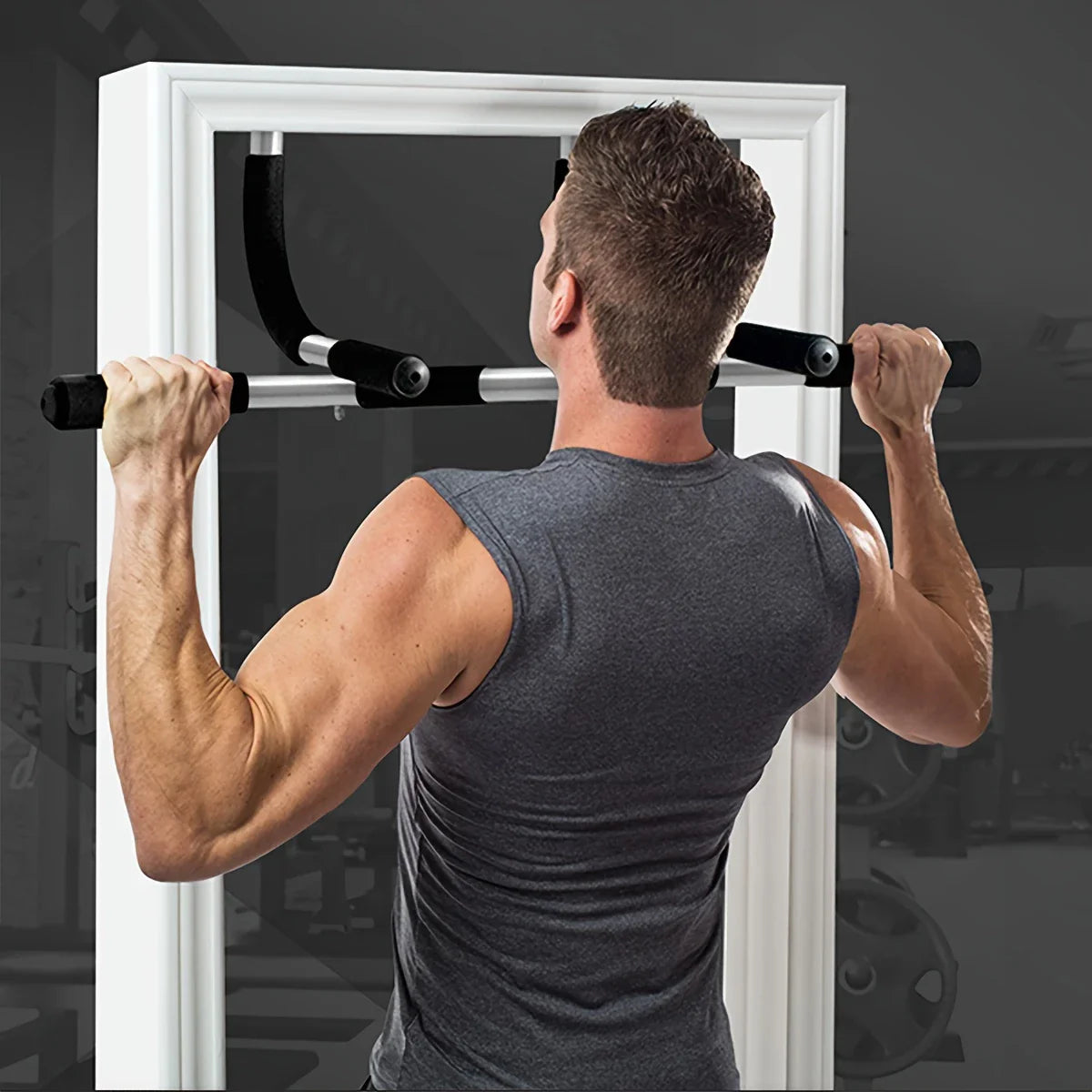 Multi-Grip Doorway Pull-Up Bar