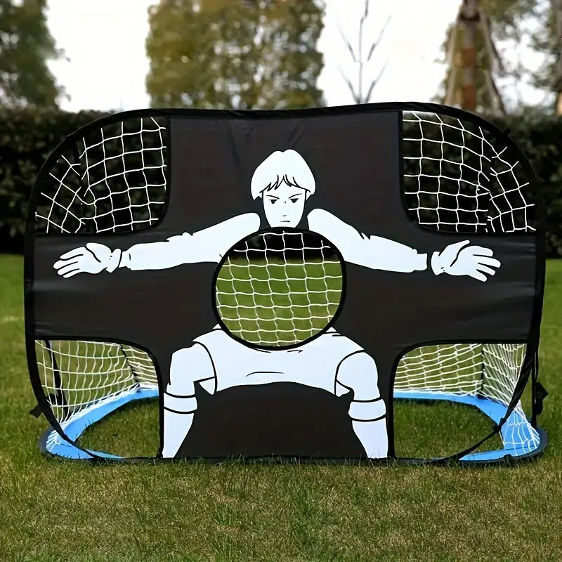 Portable Folding Soccer Goal with Target Practice