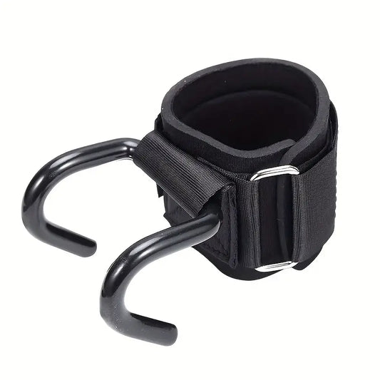 2pcs Weightlifting Wrist Straps with Grip Hooks