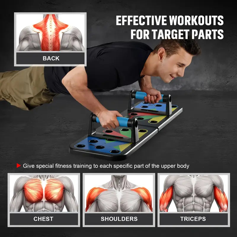 Foldable Multi-Functional Push-Up Board