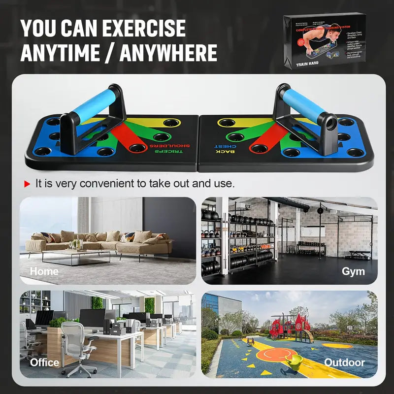 Foldable Multi-Functional Push-Up Board