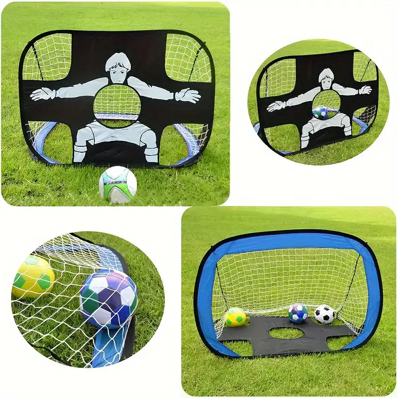 Portable Folding Soccer Goal with Target Practice