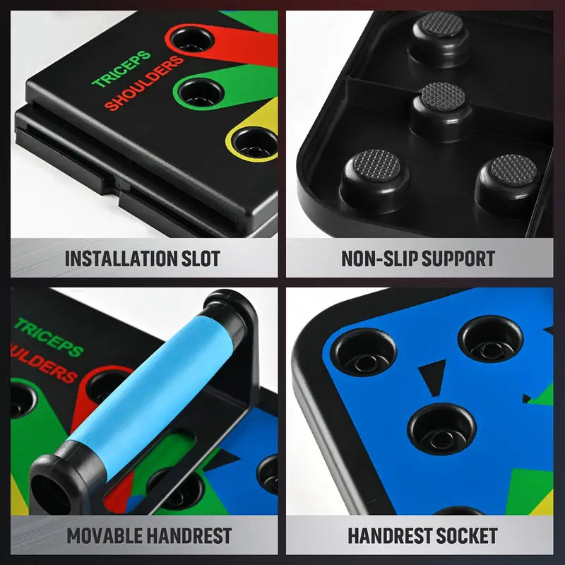 Foldable Multi-Functional Push-Up Board