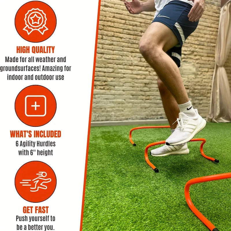 6-Pack Speed Training Agility Hurdles