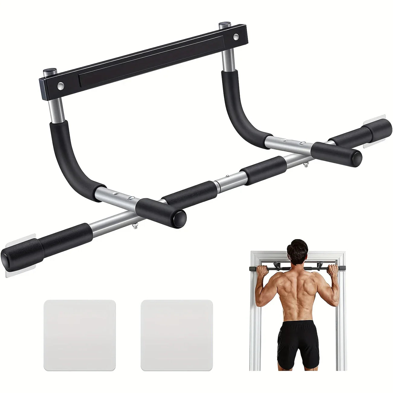 Multi-Grip Doorway Pull-Up Bar